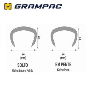 Grampos Meia Lua - Grampac